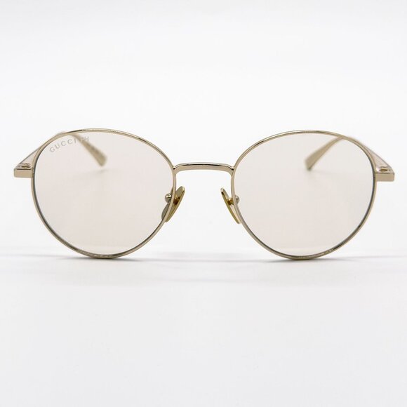 NEW GUCCI GG0337S 001 SUNGLASSES UNISEX GOLD EYEWEAR - Picture 6 of 14